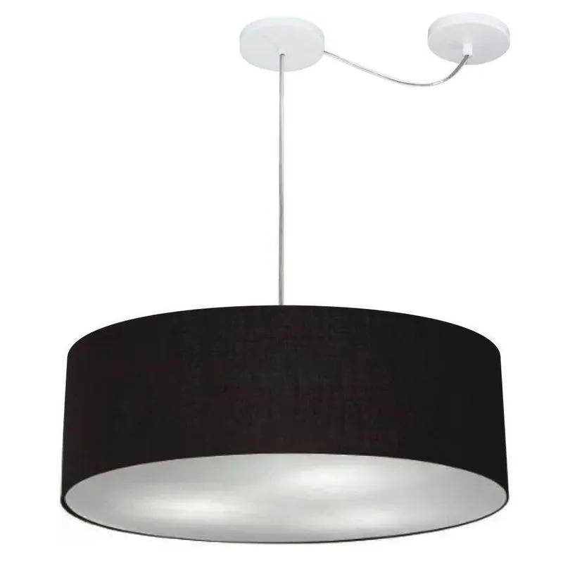 Pendente Cilíndrico Com Desvio Preto Mj-4259