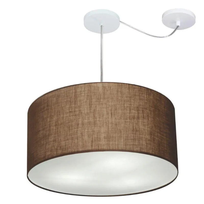 Pendente Cilíndrico Com Desvio Café Mj-4261