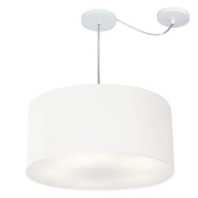 Pendente Cilíndrico Com Desvio Branco Mj-4263