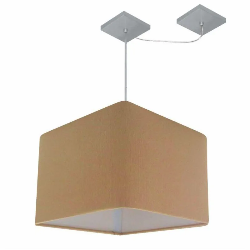 Pendente Quadrado Com Desvio Palha Mj-4269 - Vivare Brasil Iluminação
