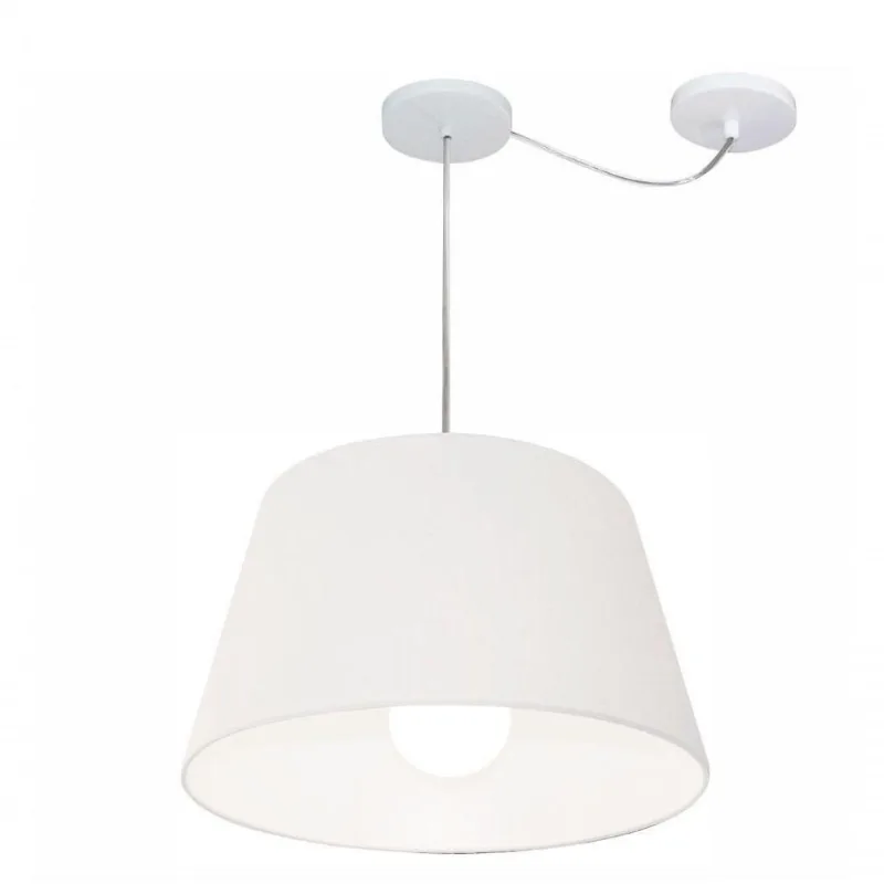 Pendente Cone Com Desvio Branco Mj-4273