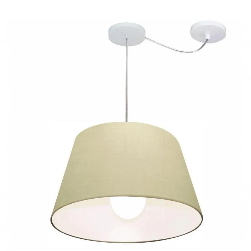 Pendente Cone Com Desvio Bege Mj-4273 - Vivare Brasil Iluminação