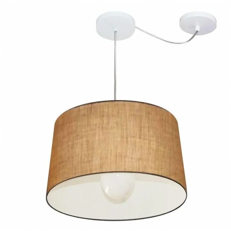 Pendente Cone Com Desvio Palha Mj-4275