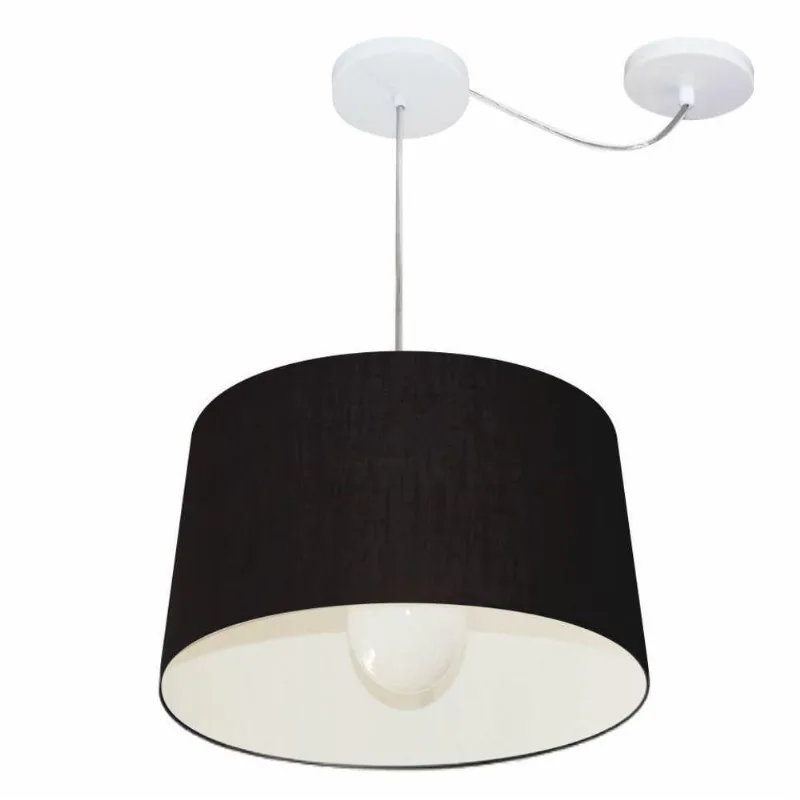 Pendente Cone Com Desvio Preto Mj-4275 - Vivare Brasil Iluminação