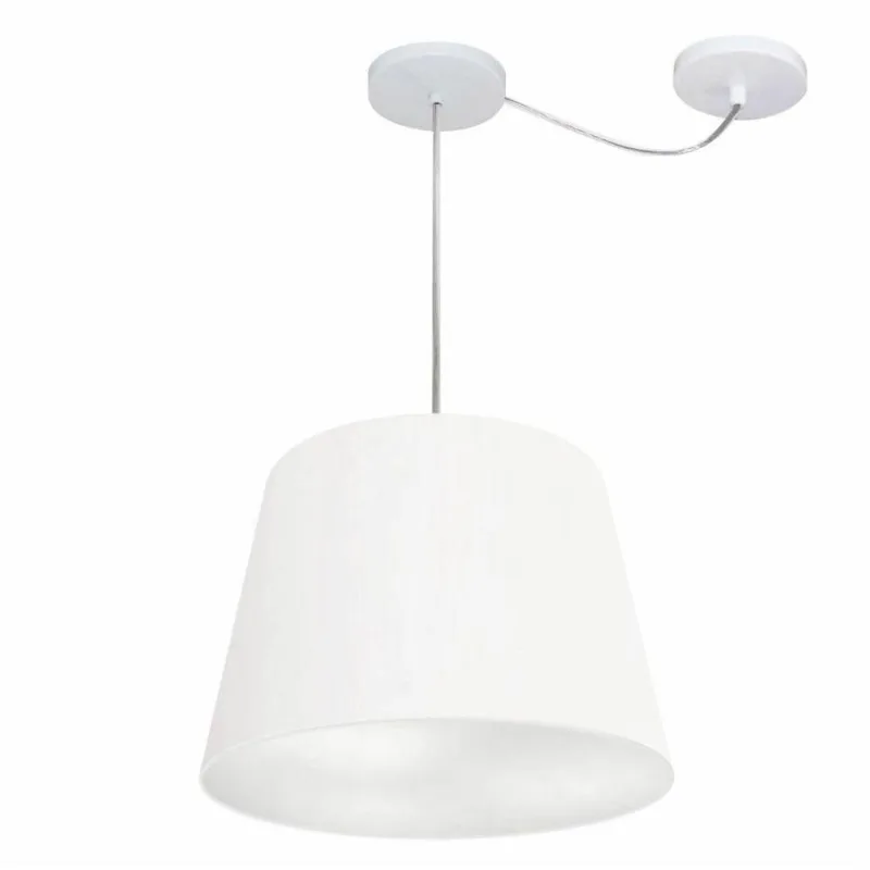 Pendente Cone Com Desvio Branco Mj-4276