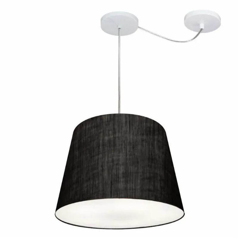 Pendente Cone Com Desvio Preto Mj-4276