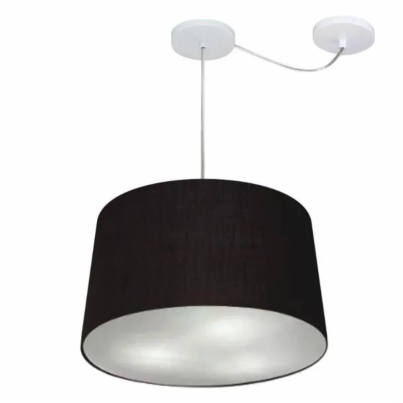 Pendente Cone Com Desvio Preto Mj-4277