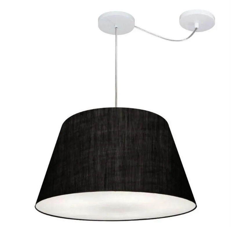 Pendente Cone Com Desvio Preto Mj-4283