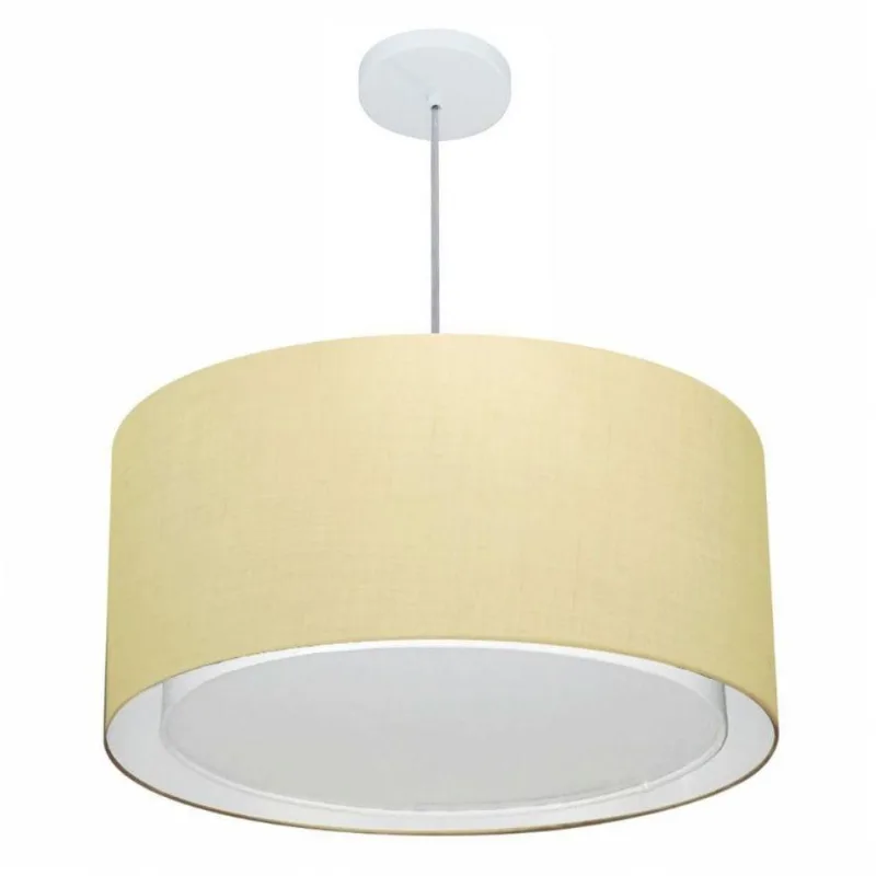 Pendente Cilíndrico Bege Mj-4289