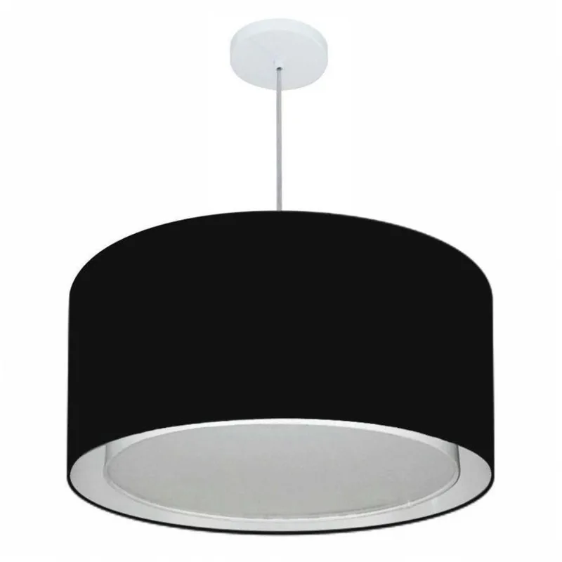 Pendente Cilíndrico Preto Mj-4289
