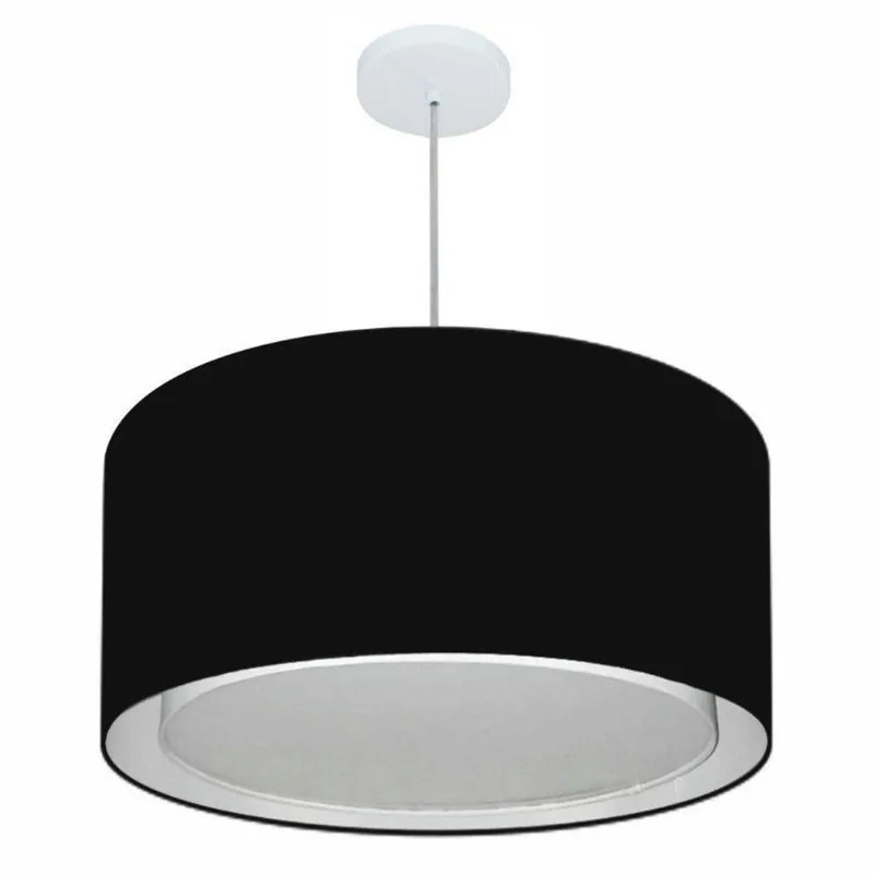 Pendente Cilíndrico Preto Mj-4296