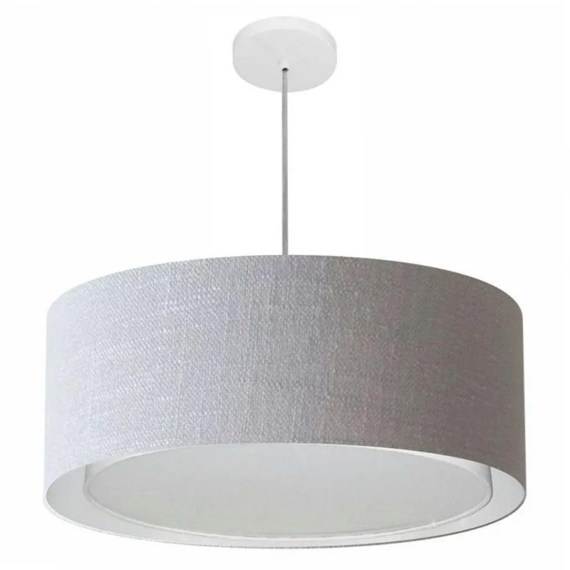 Pendente Cilíndrico Rustico Cinza Mj-4297