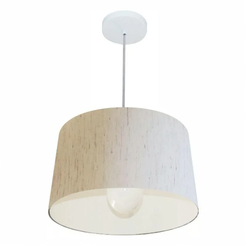 Pendente Cone Linho Bege Mj-4241
