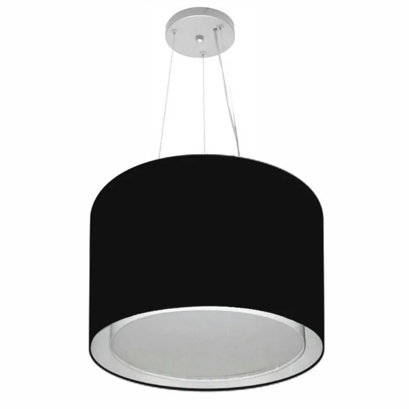 Pendente Cilíndrico Preto Mj-4304