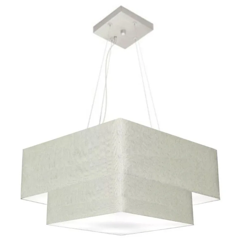Pendente Quadrado Rustico Cinza Mj-4344 - Vivare Brasil Iluminação