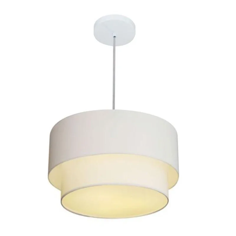 Pendente Cilíndrico Branco Mj-4354