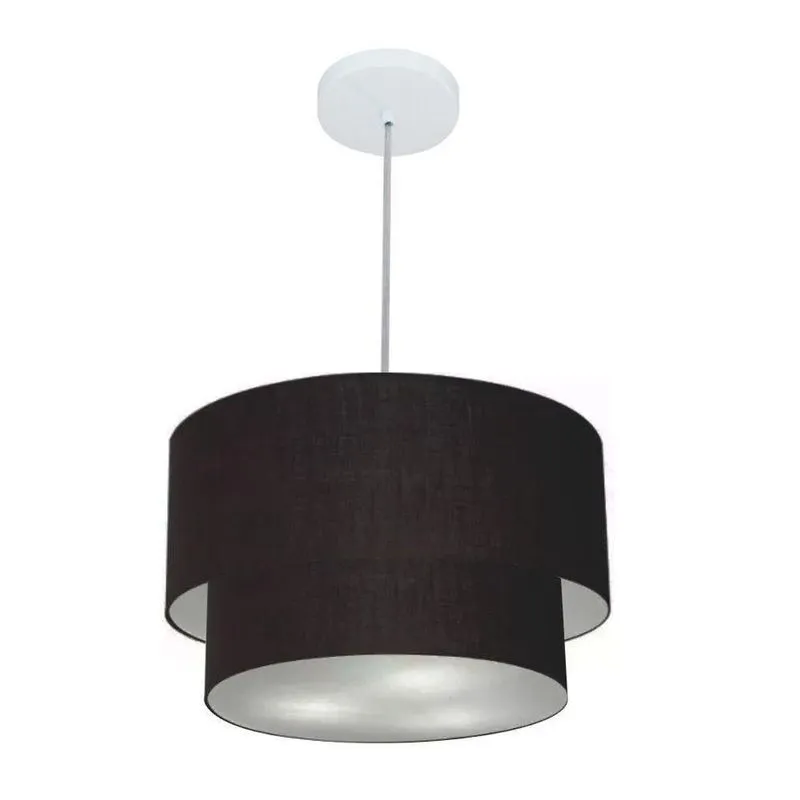 Pendente Cilíndrico Preto Mj-4354