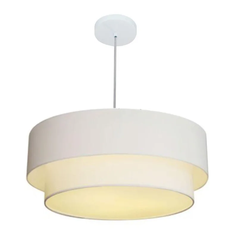 Pendente Cilíndrico Branco Mj-4357