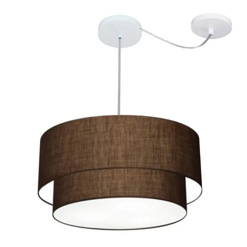 Pendente Cilíndrico Com Desvio Café Mj-4366