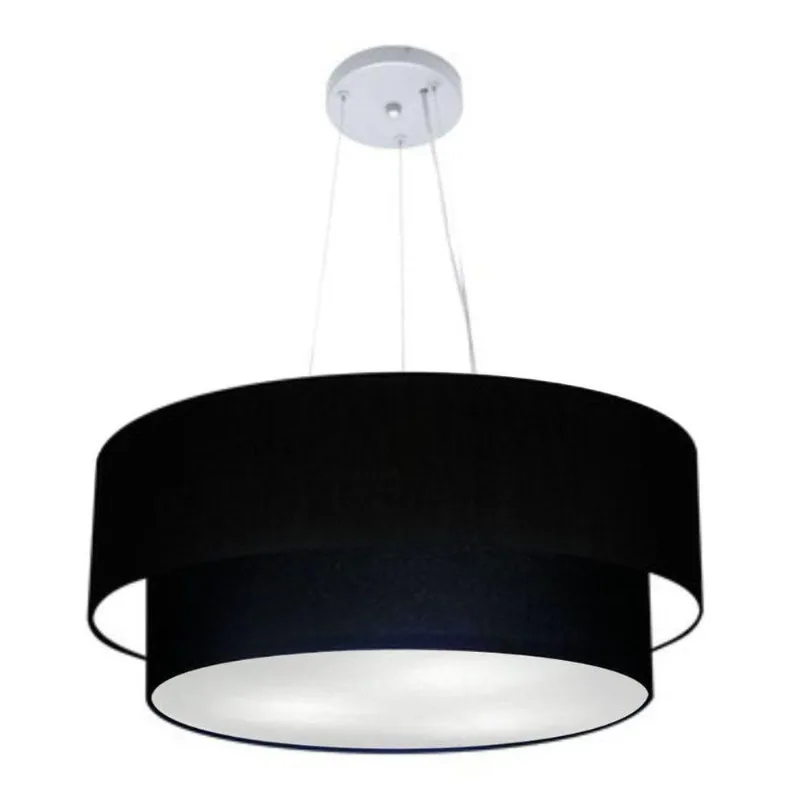 Pendente Cilíndrico Preto Mj-4371