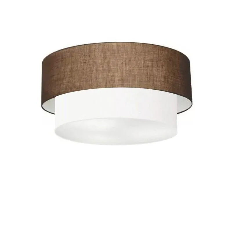 Plafon Para Banheiro Cilíndrico Sb-3017 Cúpula Cor Café Branco