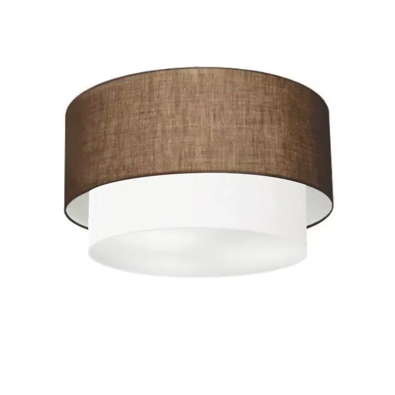 Plafon Para Banheiro Cilíndrico Sb-3045 Cúpula Cor Café Branco