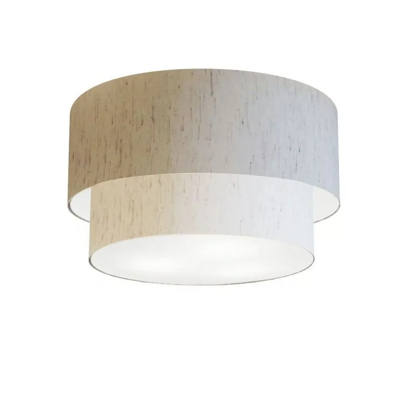 Plafon Para Banheiro Cilíndrico Sb-3045 Cúpula Cor Linho Bege