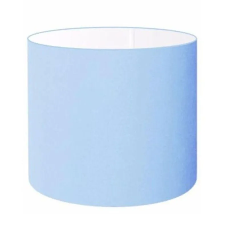 Cúpula Para Abajur CP-4999 Tecido Algodão Cru Resistente À Maresia Azul-bebê Vivare Brasil