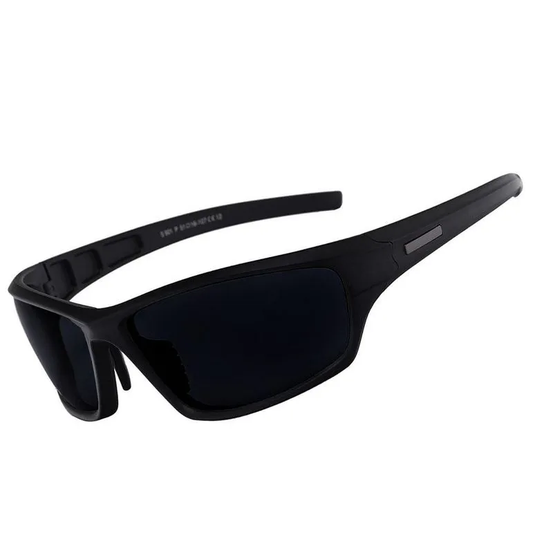 Óculos Sol Masculino Flexível Esportivo Polarizado Preto 702