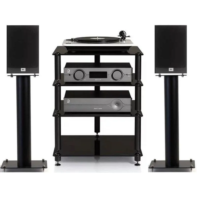 Rack Norstone Hifi Bergen 2 + Par De Pedestal Stylum 2