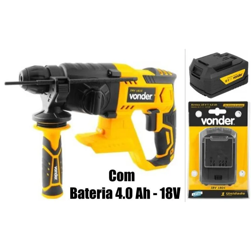 Martelete Perfu/romp Imv1815 1,8j 18v + Bateria 4 Ah Vonder