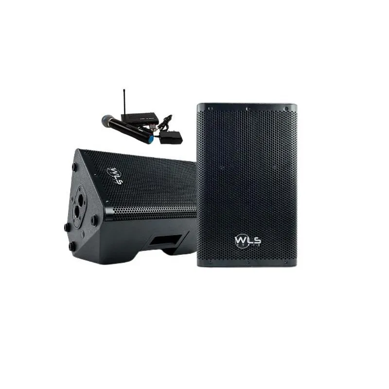 Caixa Ativa Wls Z12 500W Rms Usb Bluetooth + Microfone S/Fio