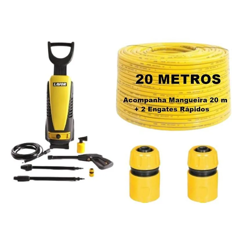 Lavadora Alta Pressão Jaguar 2175 Lbs Lavor 220v + Mang 20m