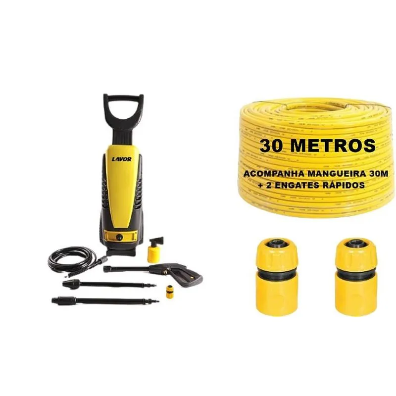 Lavadora Alta Pressão Jaguar 2175 Lbs Lavor 220v + Mang 30m
