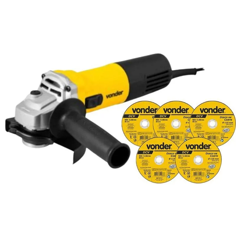 Esmerilhadeira Ang Eav905V Vonder 900W 220V Vel Var + 5 Discos
