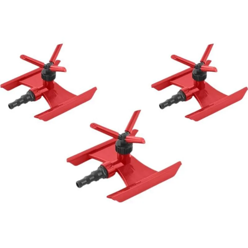 Irrigador Giratório Tipo Esqui Nove54 Kit 3 Pçs Horta/jardim