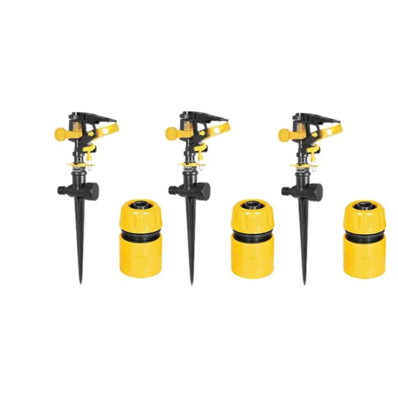 Kit 3 Irrigador Setorial Tipo Espiga Vonder +3 Engate Rápido
