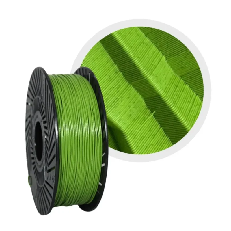 Filamento PLA Premium Cor Verde Musgo 1Kg 1.75mm 3D Lab