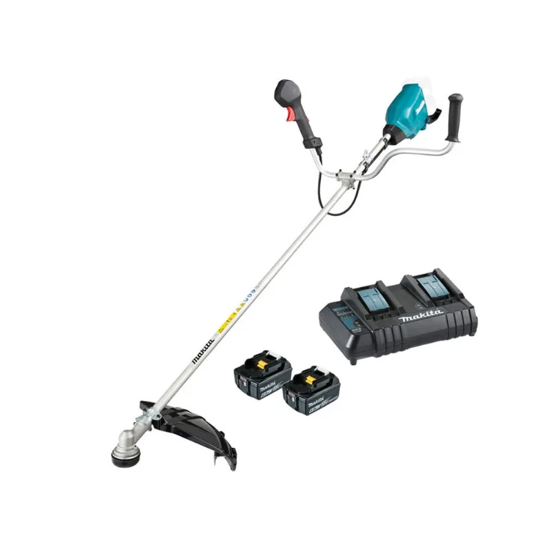 Roçadeira Bateria Com 2 Baterias 18V 6Ah e Carregador Duplo DUR369AZP Makita 220V