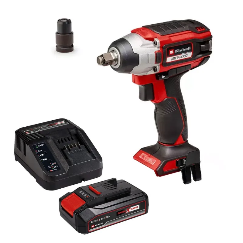 Chave de Impacto 1/2 Pol 230Nm Brushless Bateria 18V 2,5Ah Impaxxo 18/230 bl Einhell
