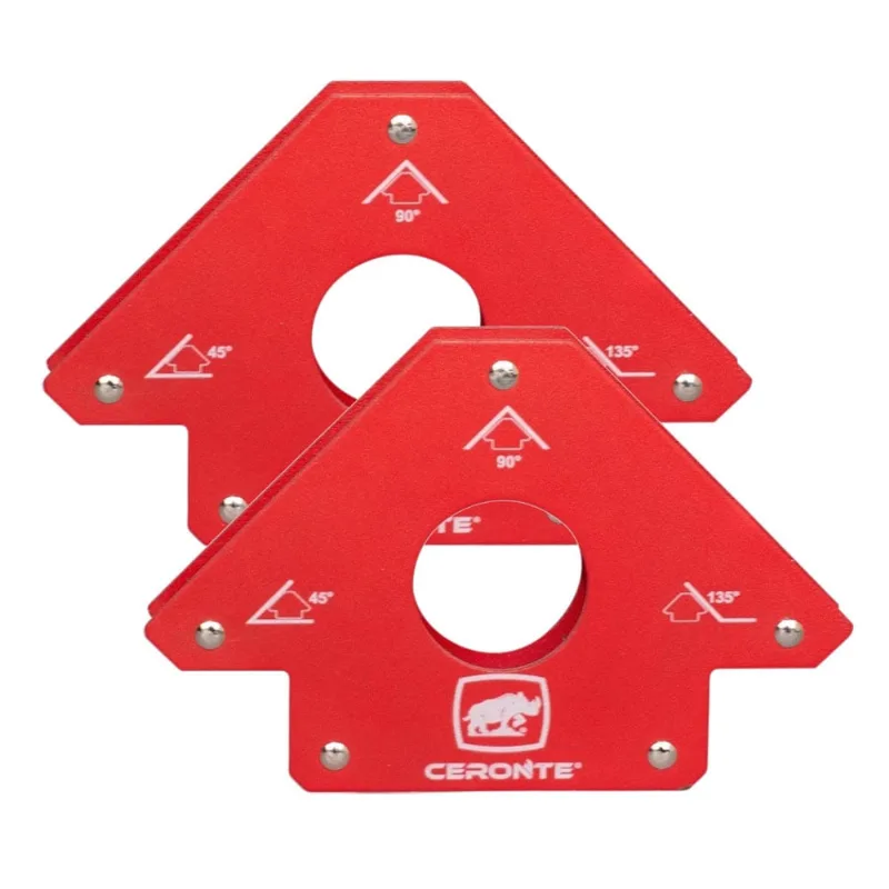 Kit 2 Esquadro Magnético Triangular 33kg cet 033 Ceronte