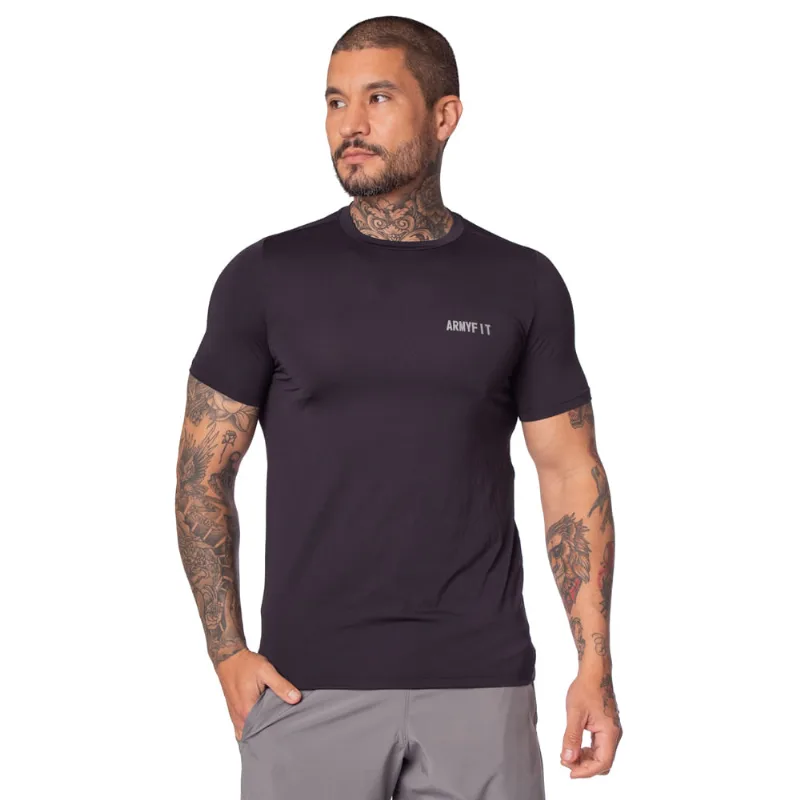 Camiseta Masculina Estilo do Corpo Armyfit Dry Ice Preto - G