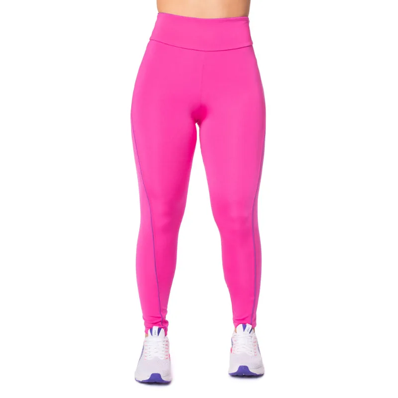 Legging Feminina Estilo do Corpo Gym Brilho Filete Pink - M
