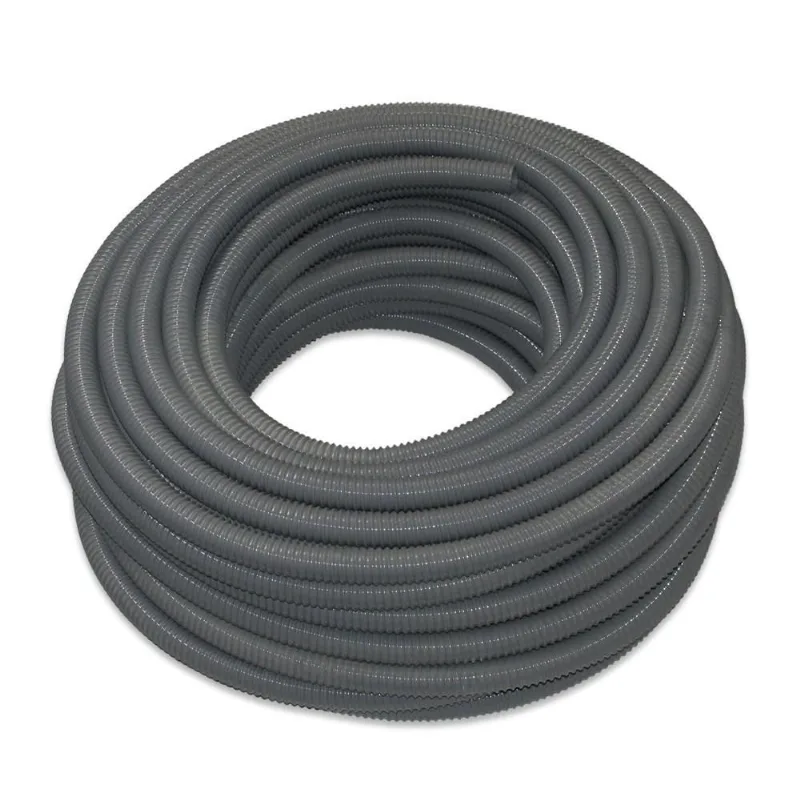 Mangueira Vácuo Ar Cinza 1 Polegada - 15m pvc 25.4mm