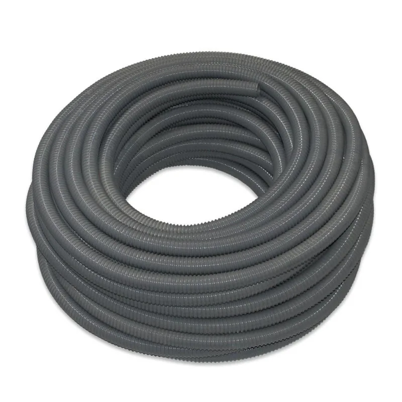 Mangueira Vácuo Ar Cinza Pvc 1 Polegada - 35m