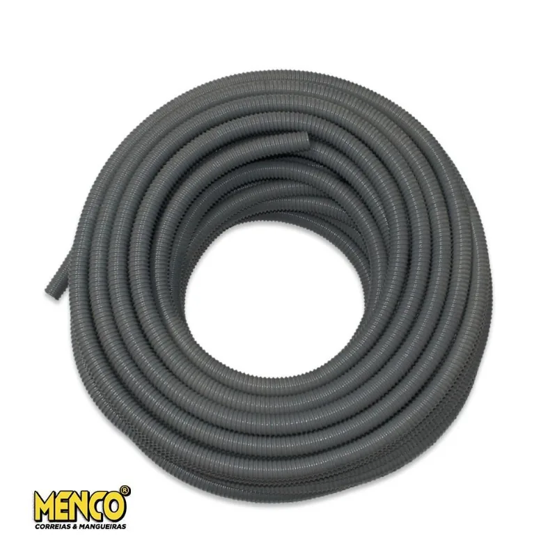 Mangueira Vácuo Ar Cinza 1 Polegada Pvc 45m