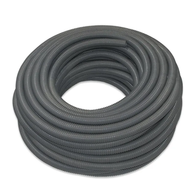 Mangueira Flexível Espiral Vácuo Ar 1 - 30m pvc Cinza