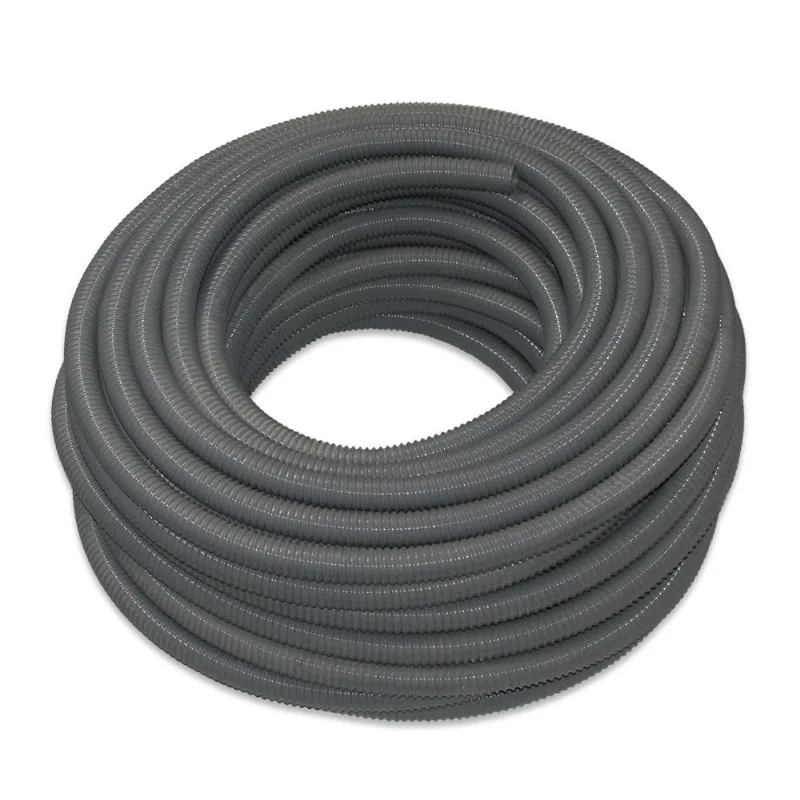 Mangueira Sucção Aspirador De Pó Pvc 1.1/2 10m - Cinza