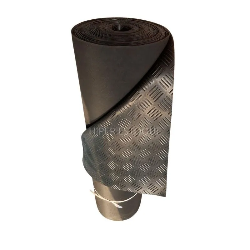 Lençol Borracha Antiderrapante Xadrez 3mm Elite