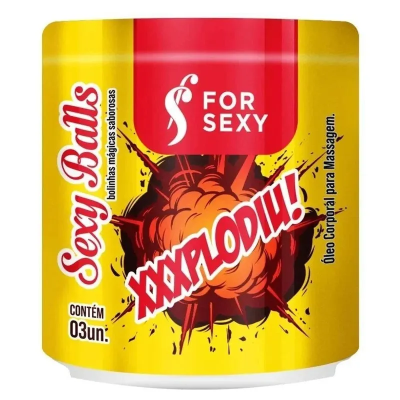 Xxxplodiu Sexy Ball Bolinha Beijável 03 Unidades For Sexy